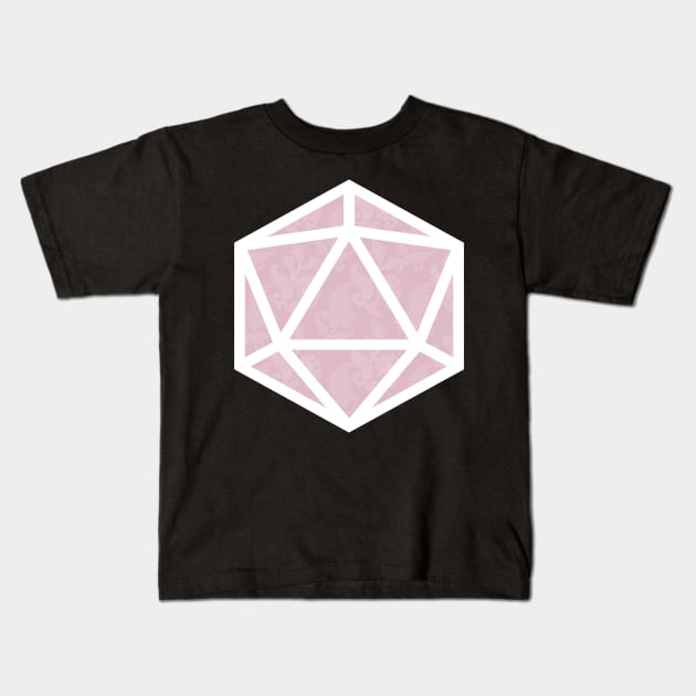 D20 Decal Badge - Elegance Kids T-Shirt by aaallsmiles